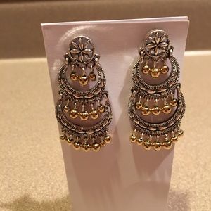 Silver & gold tone earrings